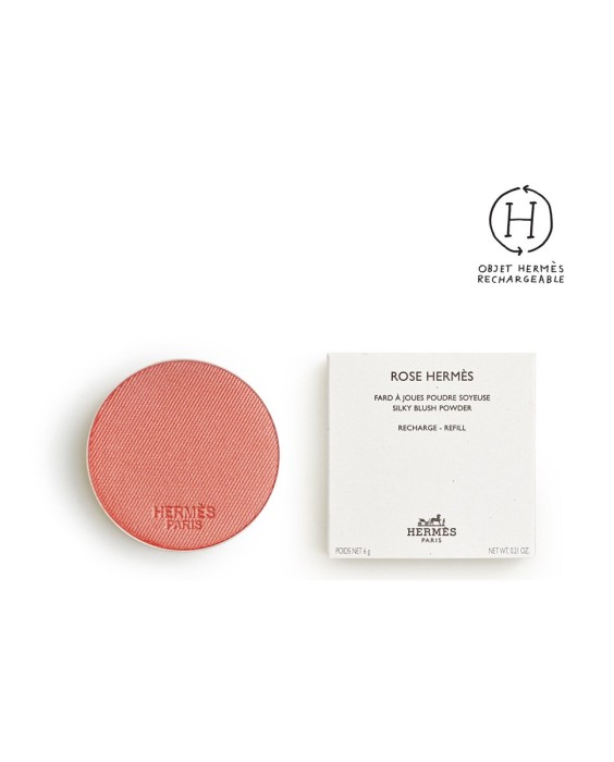 Hermès Silky Blush Rose Сменный блок для пудровых румян
