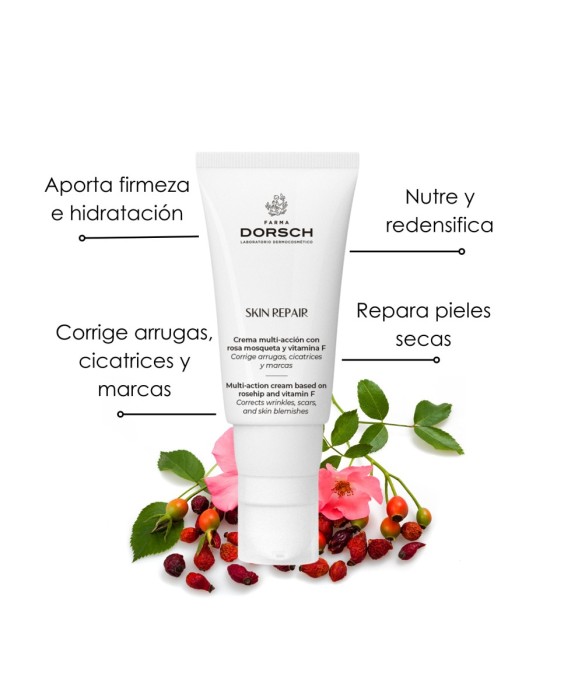 Crema multi-acción con Rosa Mosqueta y Vitamina F Skin Repair 50 ml Farma Dorsch