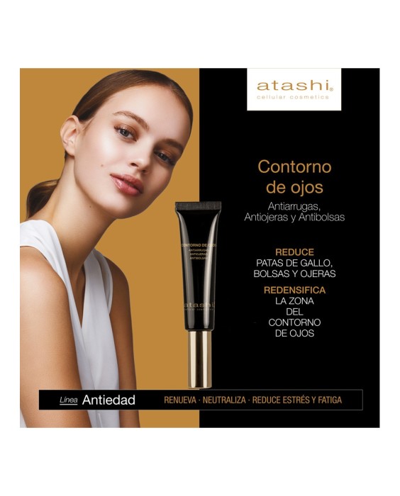 Contorno De Ojos Cellular Antiedad Antiarrugas 15 ml Atashi