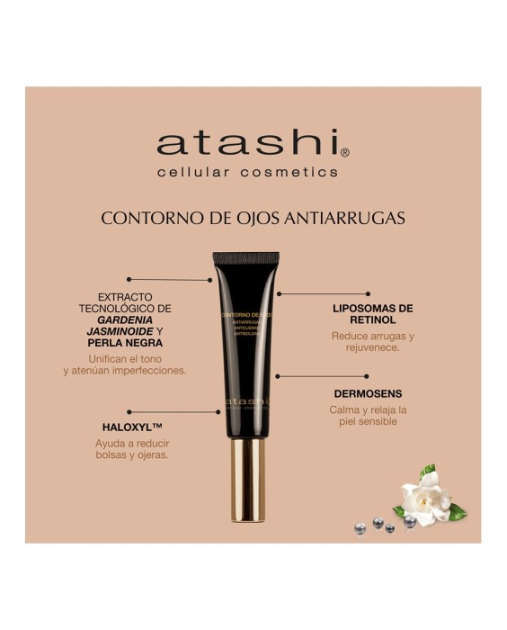 Contorno De Ojos Cellular Antiedad Antiarrugas 15 ml Atashi