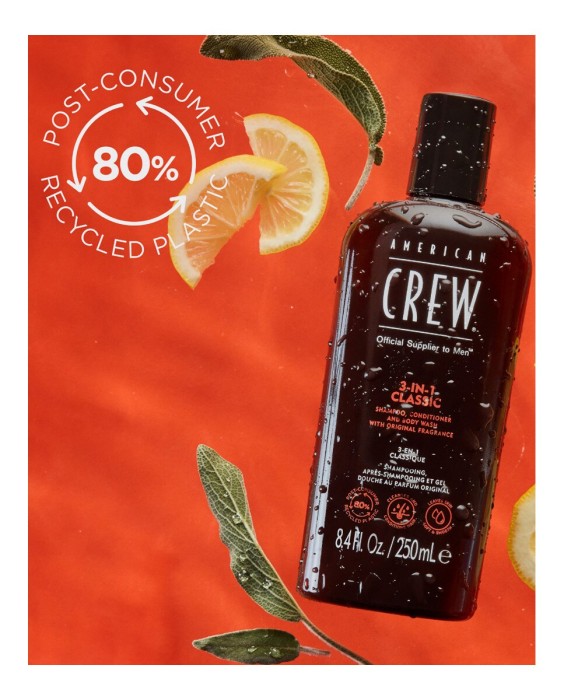 Champú 3 en 1 classic 250 ml American Crew