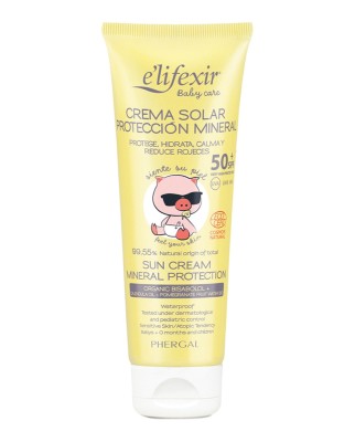 Crema Solar Mineral Protección Spf+50 Piel Sensible Elifexir Baby Care 100 ml Elifexir