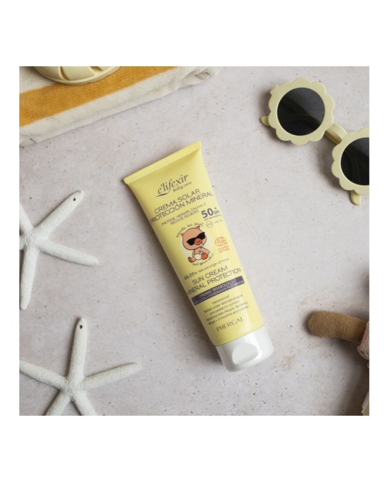 Crema Solar Mineral Protección Spf+50 Piel Sensible Elifexir Baby Care 100 ml Elifexir