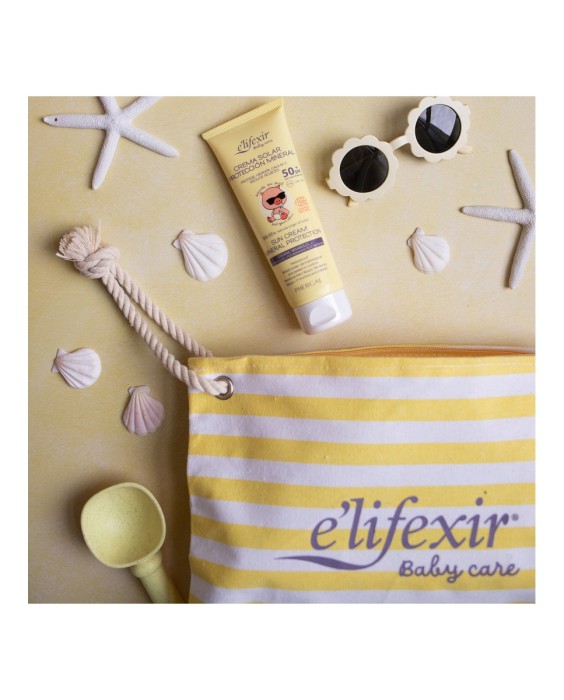 Crema Solar Mineral Protección Spf+50 Piel Sensible Elifexir Baby Care 100 ml Elifexir