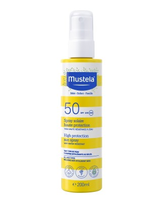 Spray solar alta protección SPF50, 200 ml Mustela