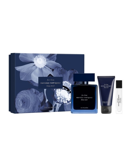 Estuche de regalo Bleu Noir for him Eau de Parfum 100 ml + Shower gel 50 ml + Eau de Parfum 10 ml Narciso Rodriguez