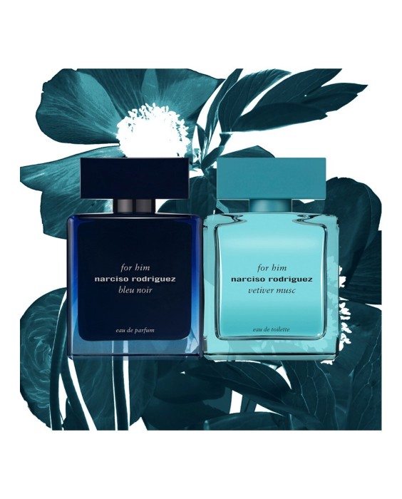 Estuche de regalo Bleu Noir for him Eau de Parfum 100 ml + Shower gel 50 ml + Eau de Parfum 10 ml Narciso Rodriguez