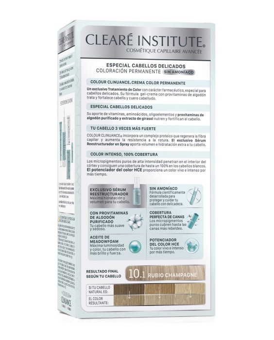 Coloración Permanente Colour Clinuance Cabellos Delicados Clearé Institute