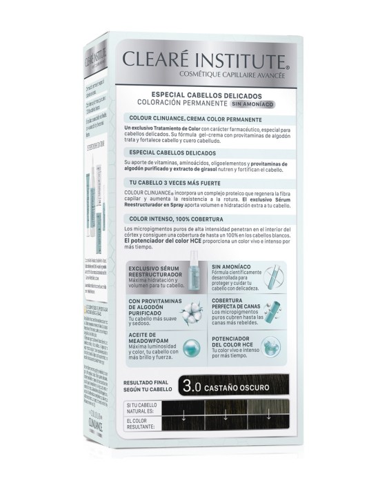 Coloración Permanente Colour Clinuance Cabellos Delicados Clearé Institute