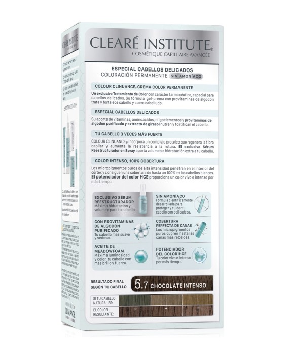 Coloración Permanente Colour Clinuance Cabellos Delicados Clearé Institute