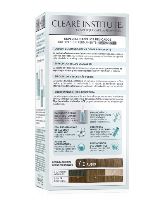 Coloración Permanente Colour Clinuance Cabellos Delicados Clearé Institute