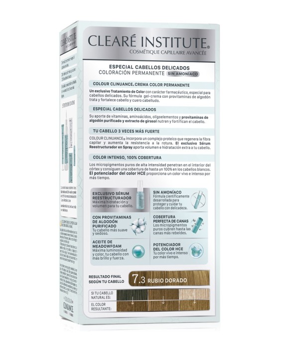 Coloración Permanente Colour Clinuance Cabellos Delicados Clearé Institute