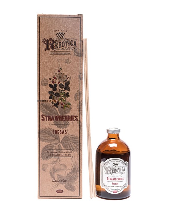 Barrita aromática fresas  100 ml Mi Rebotica