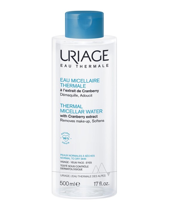 Agua Micelar Termal Pieles Normales a Secas 500 ml  Uriage