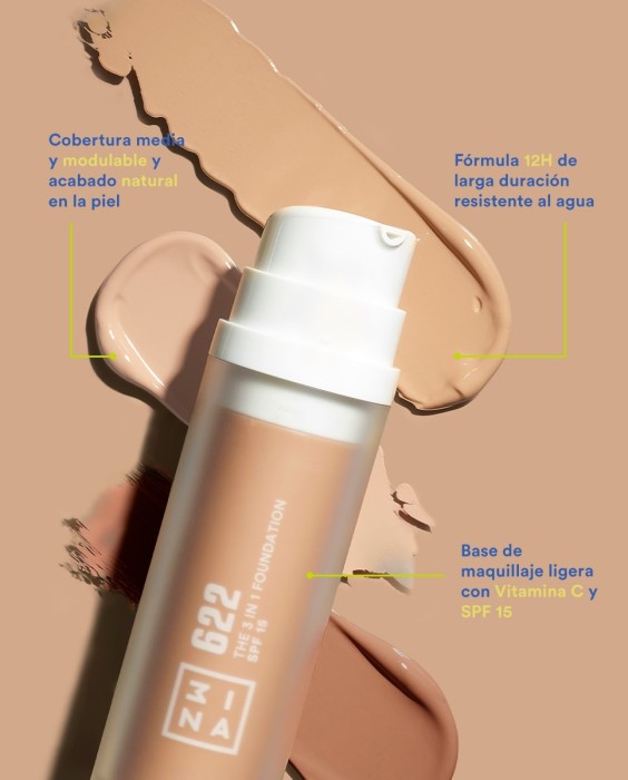 Base de maquillaje The 3 in 1 Foundation 30 ml 3INA