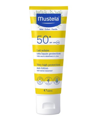 Leche solar muy alta protección SPF 50+ especial cara 40 ml Mustela