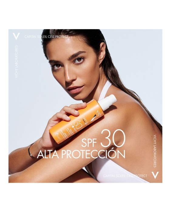 Protector solar Capital Soleil Cell Protect Water Fluid Spray SPF30 Vichy