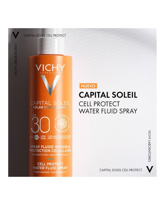Protector solar Capital Soleil Cell Protect Water Fluid Spray SPF30 Vichy