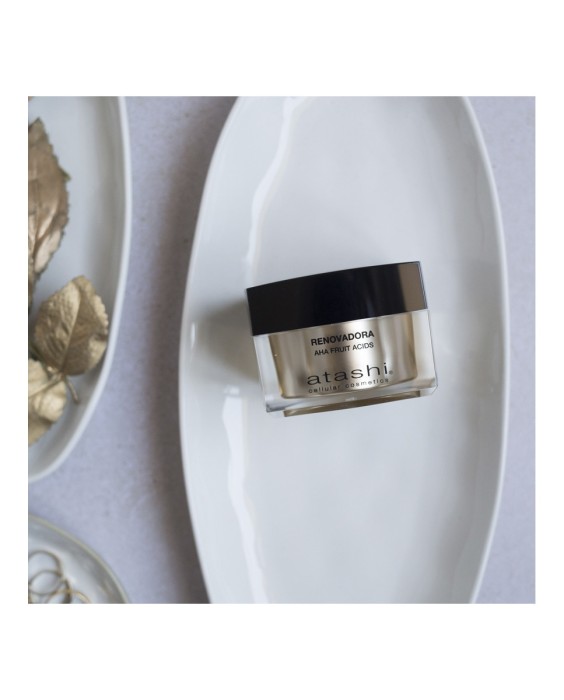 Crema Cellular Renovadora Antiedad Aha Fruit Acids Ácido Glicólico 50 ml Atashi