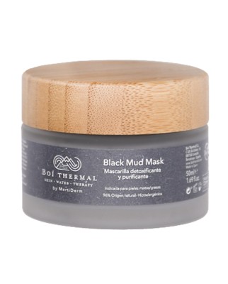Black Mud Mask 50 ml Boi Thermal by Martiderm Детоксифицирующая и очищающая маска для лица