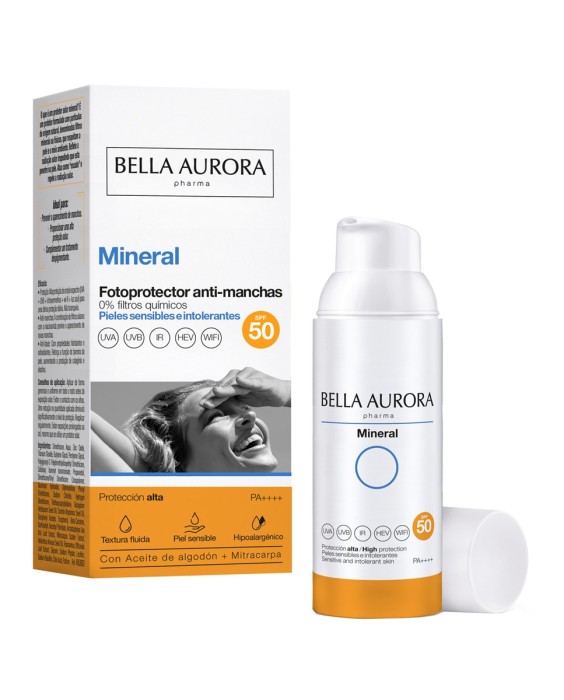 Fotoprotector Mineral SPF50, 50 ml Bella Aurora