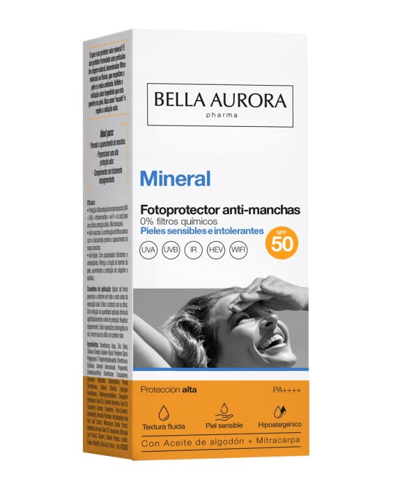 Fotoprotector Mineral SPF50, 50 ml Bella Aurora