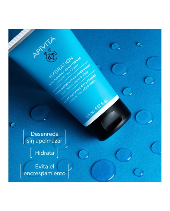 Acondicionador Hidratante Todo Tipo Cabello Ácido Hialurónico & Aloe Apivita