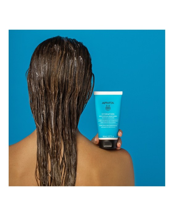 Acondicionador Hidratante Todo Tipo Cabello Ácido Hialurónico & Aloe Apivita