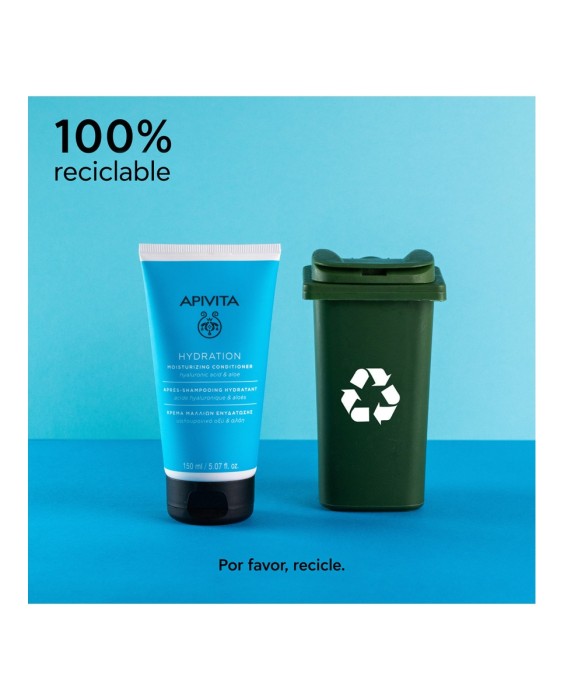 Acondicionador Hidratante Todo Tipo Cabello Ácido Hialurónico & Aloe Apivita