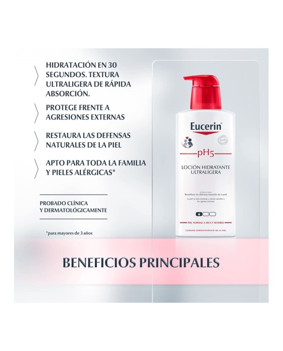 Locion Hidratante Ultraligera PH5 400 ml Eucerin