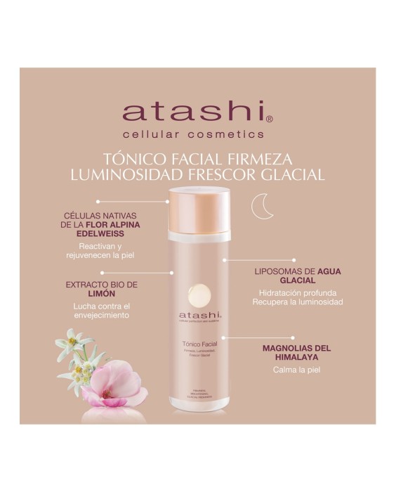Tónico Hidratante Ácido Glicólico Firmeza Luminosidad 250 ml Atashi
