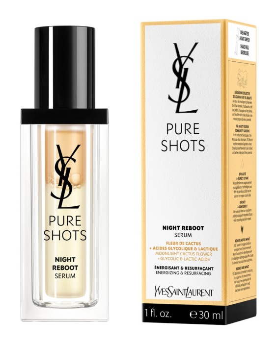 Yves Saint Laurent Pure Shots Night Reboot 50мл Двухфазная ночная сыворотка