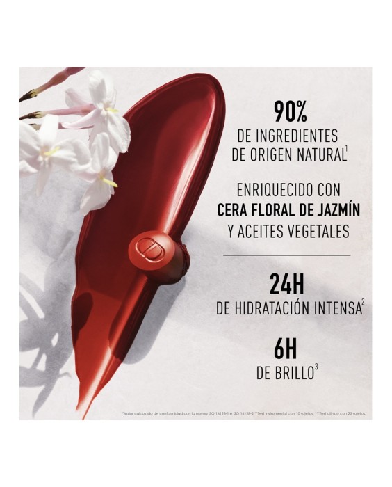 Recarga de barra de labios brillante - color intenso - 90 % de ingredientes de origen natural