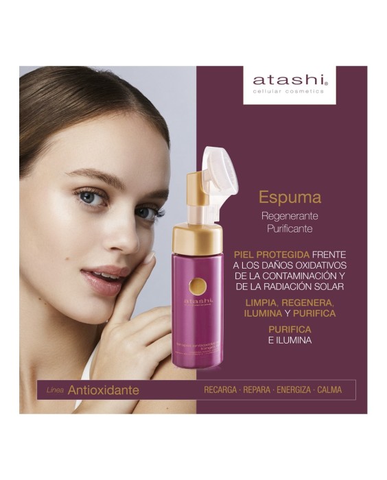 Espuma Limpiadora Antioxidante Longetive Purificante Ácigo Glicólico 150 ml Atashi