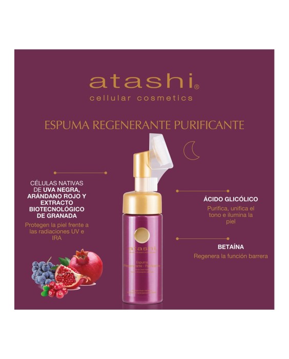 Espuma Limpiadora Antioxidante Longetive Purificante Ácigo Glicólico 150 ml Atashi