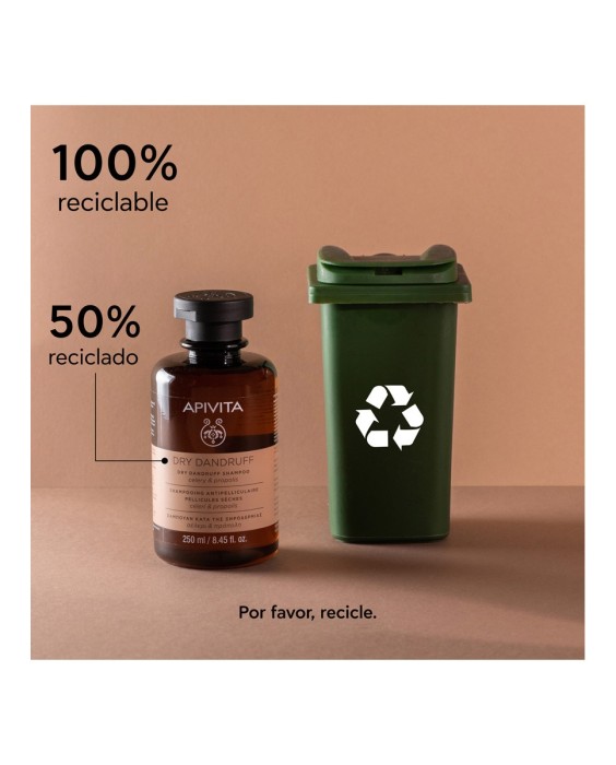 Champú Anticaspa Seca Apio & Propóleo Apivita