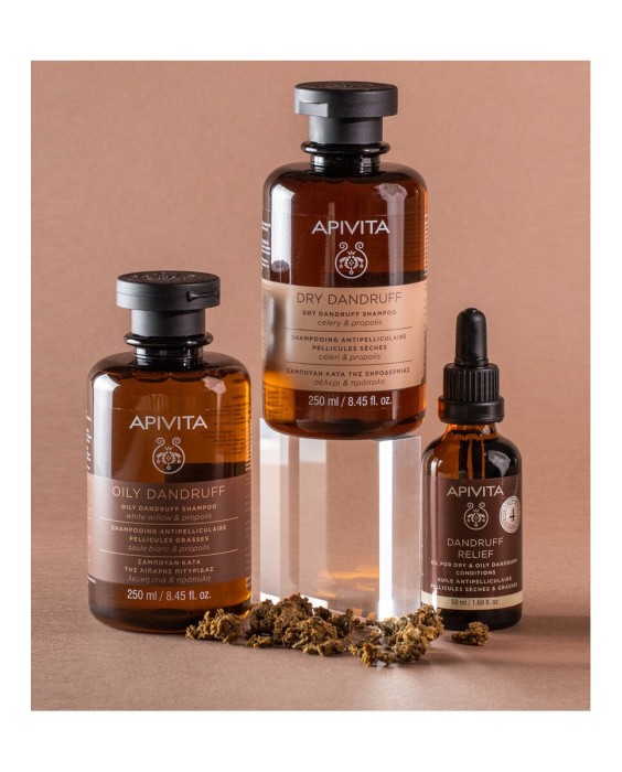 Champú Anticaspa Seca Apio & Propóleo Apivita