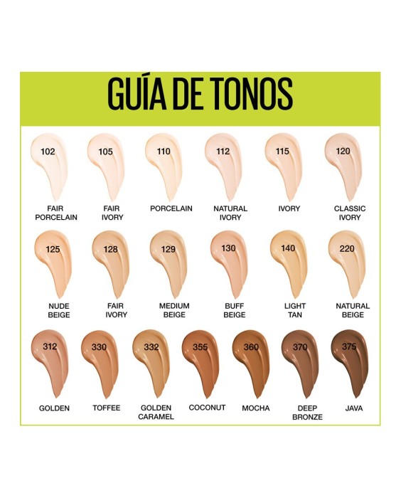 Base de maquillaje Super Stay Active Wear 30h Maybelline