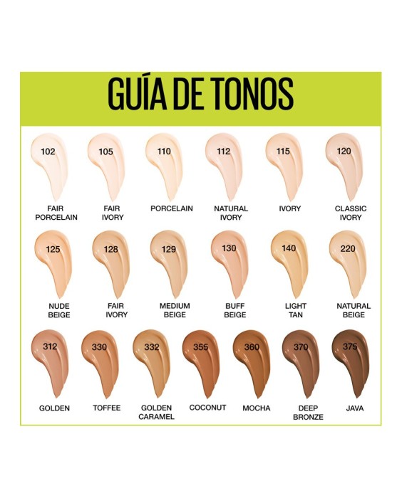 Base de maquillaje Super Stay Active Wear 30h Maybelline