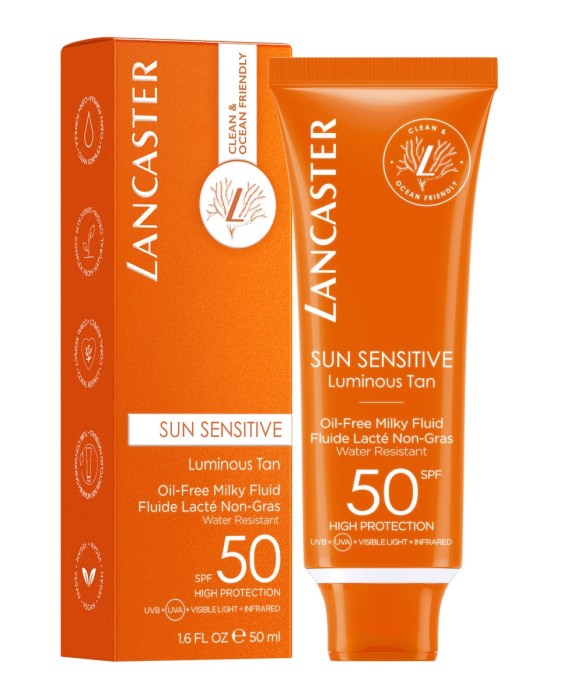 Lancaster Oil-Free Milky Fluid SPF50 50мл солнцезащитное средство
