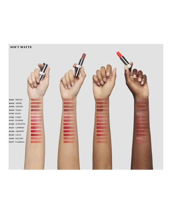 Recarga Color de labios duradero y ligero Monochrome Matte Suave Prada