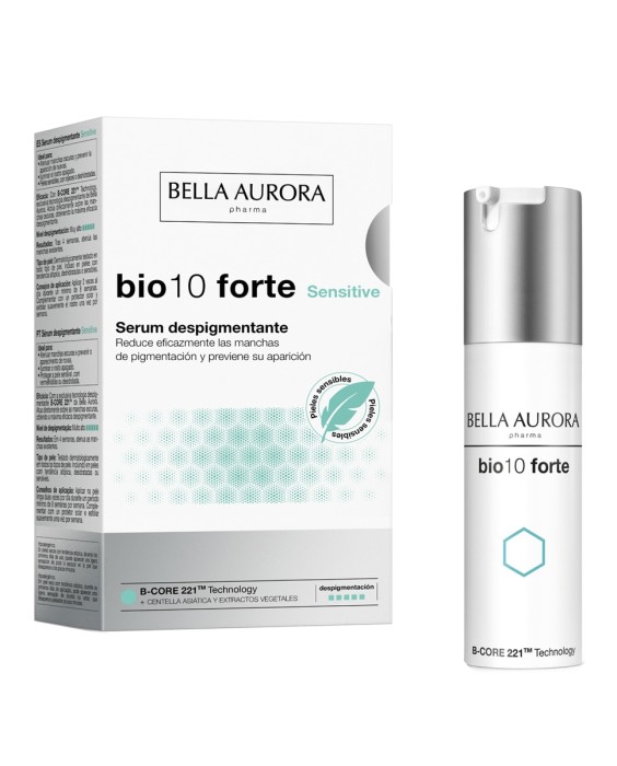 Tratamiento Despigmentante Intensivo de Manchas Oscuras para Pieles Sensibles Bio10 Forte Sensitive Bella Aurora