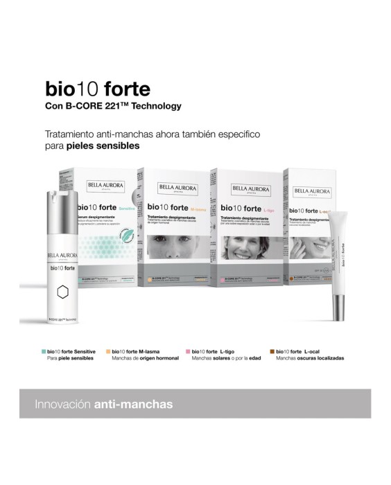 Tratamiento Despigmentante Intensivo de Manchas Oscuras para Pieles Sensibles Bio10 Forte Sensitive Bella Aurora