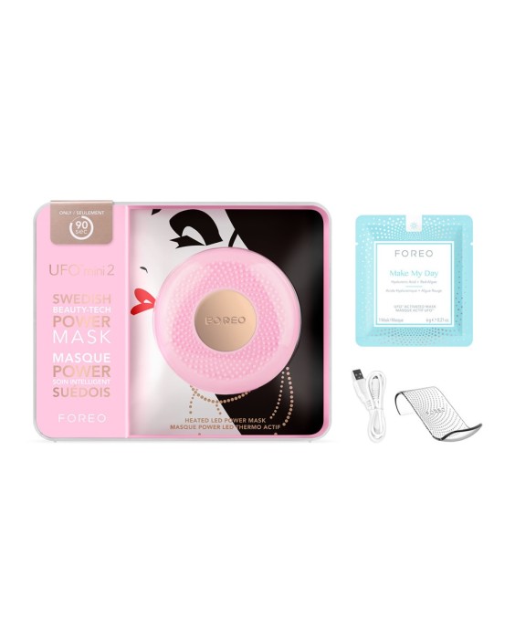 UFO™ mini 2 - Dispositivo para un tratamiento de mascarilla facial ultra rápido Pearl Pink FOREO