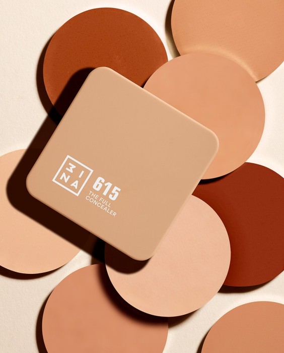 Corrector cremoso de alta cobertura y acabado mate natural The Full Concealer 3INA