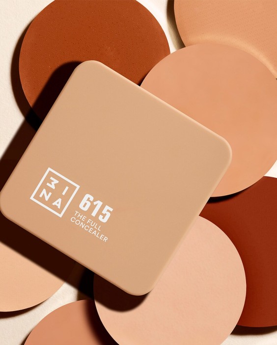 Corrector cremoso de alta cobertura y acabado mate natural The Full Concealer 3INA