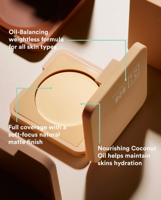 Corrector cremoso de alta cobertura y acabado mate natural The Full Concealer 3INA