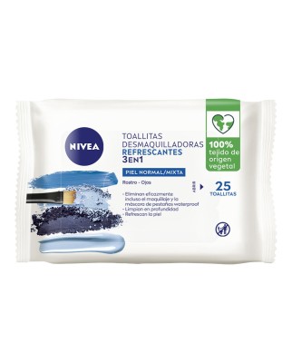 Toallitas Desmaquilladoras Para Piel Normal Y Mixta 25 Uds Nivea