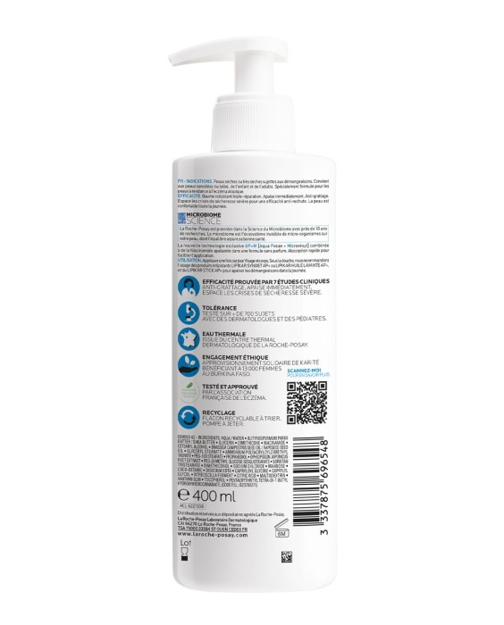 Bálsamo Emoliente Lipikar Baume AP+ M 400 ml La Roche Posay