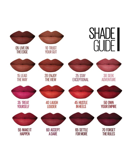 Barra de labios mate SuperStay Ink Crayon Maybelline